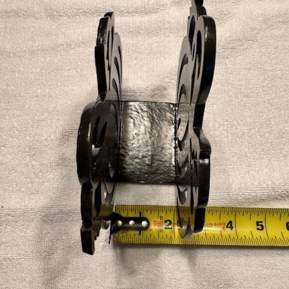 Crate And Barrel Hammered Metal Pumpkin Napkin Holder- Dark Brown Bronze - New - Picture 4 of 7